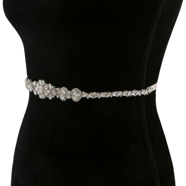 RHINESTONE PEARL BEAD BELT