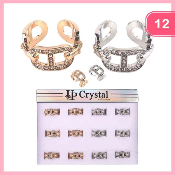 RHINESTONE RING (12 UNITS)