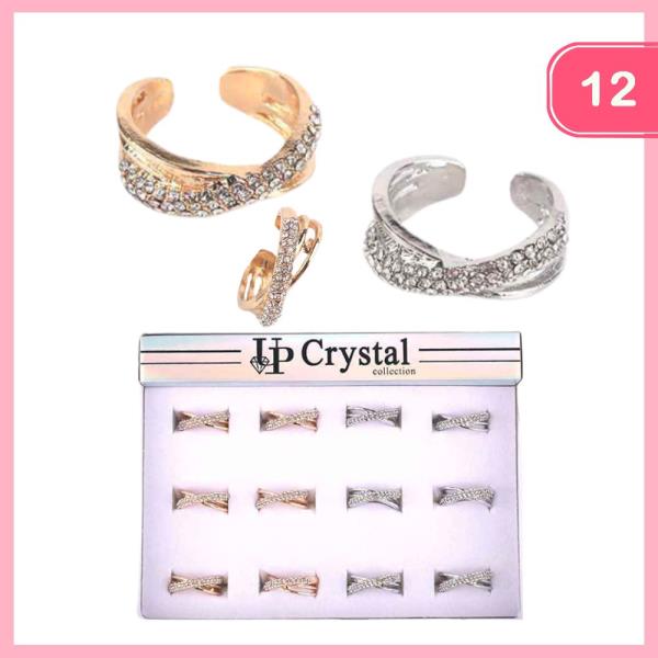 RHINESTONE RING (12 UNITS)