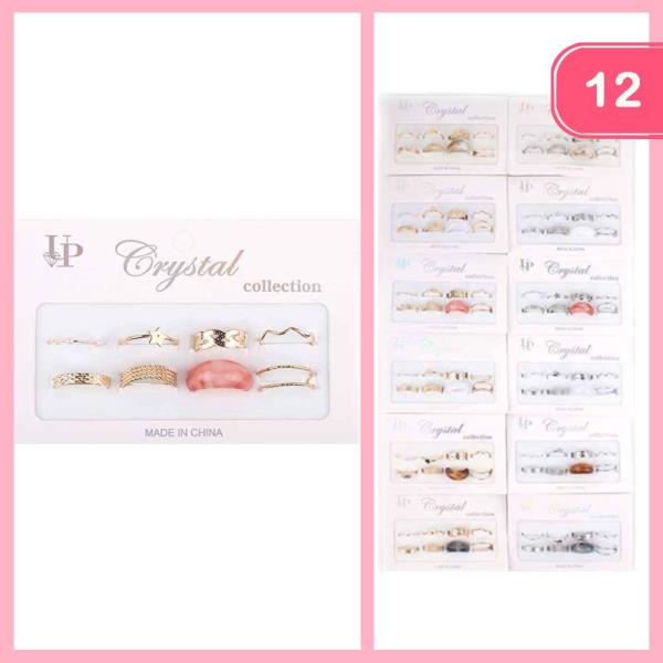 MIXED RING SET (12 UNITS)