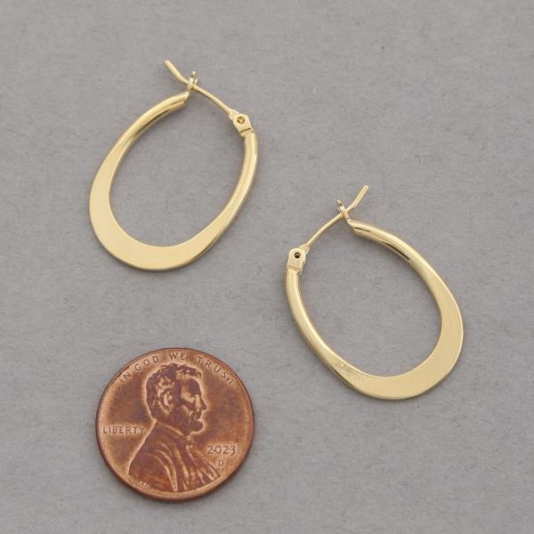 14K GOLD DIPPED METAL GOLD DIPPED EARRING
