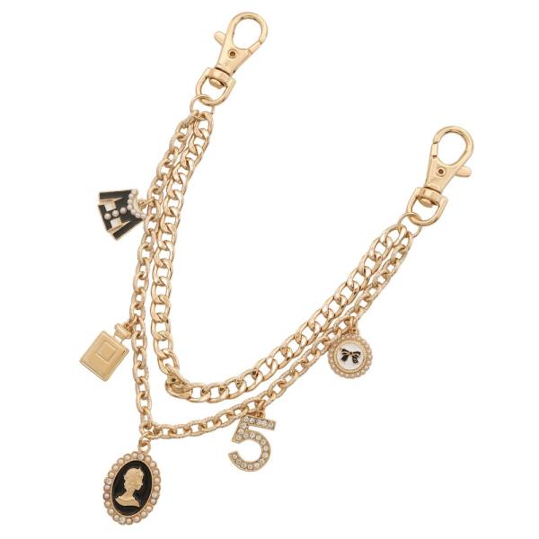 MULTI CHARM LAYERED BAG CHAIN