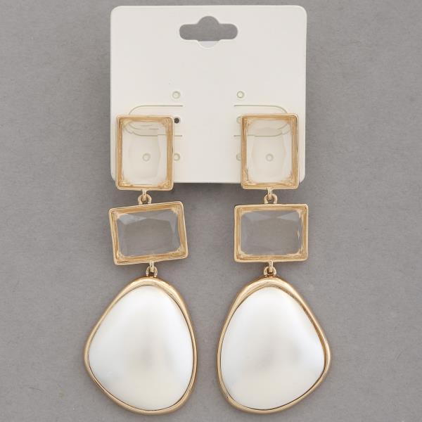 MULTI SHAPE DANGLE EARRING