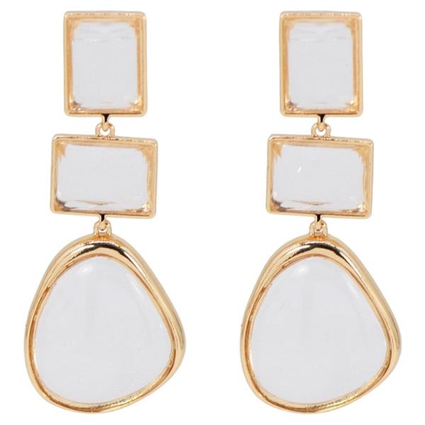 MULTI SHAPE DANGLE EARRING
