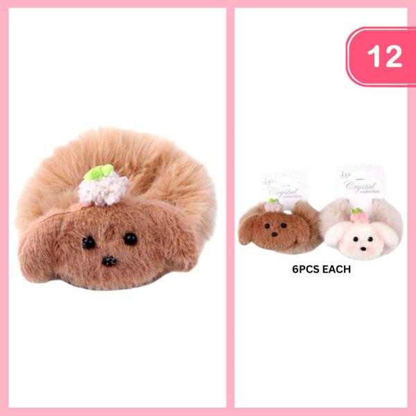 ANIMAL FURRY HAIR TIE (12 UNITS)