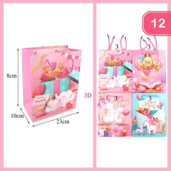 3D MOTHERS DAY GIFT BAG (12 UNITS)