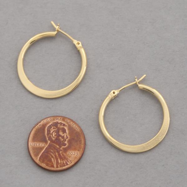 14K GOLD DIPPED HOOP EARRING
