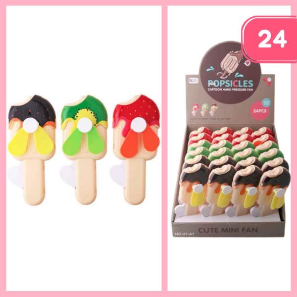 POPSICLES HAND PRESSURE FAN (24 UNITS)