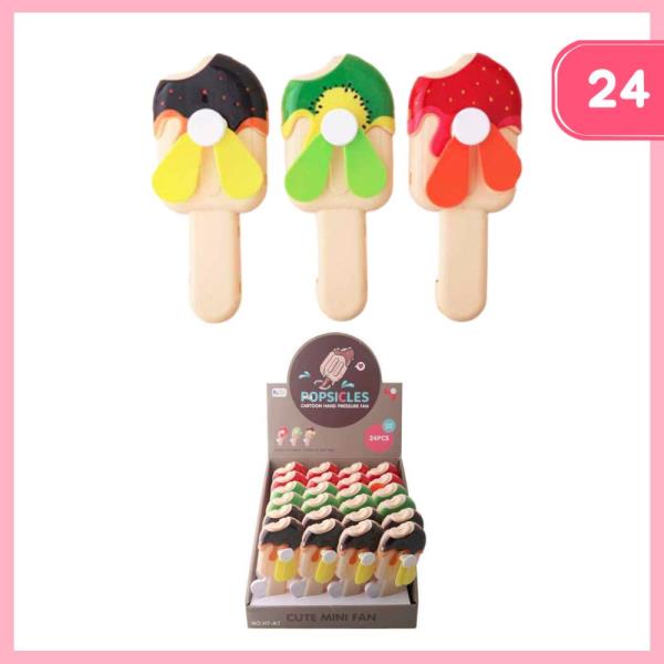 POPSICLES HAND PRESSURE FAN (24 UNITS)