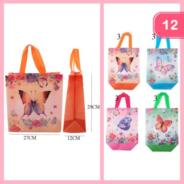 BUTTERFLY REUSABLE BAG (12 UNITS)