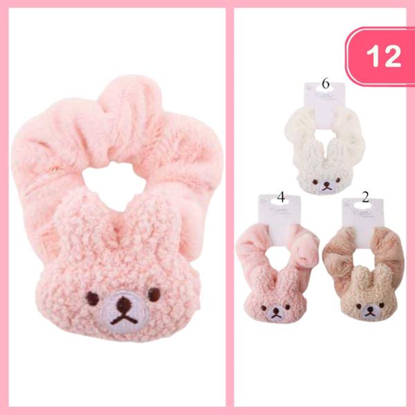 BUNNY HAIR SCRUNCHIE (12 UNITS)