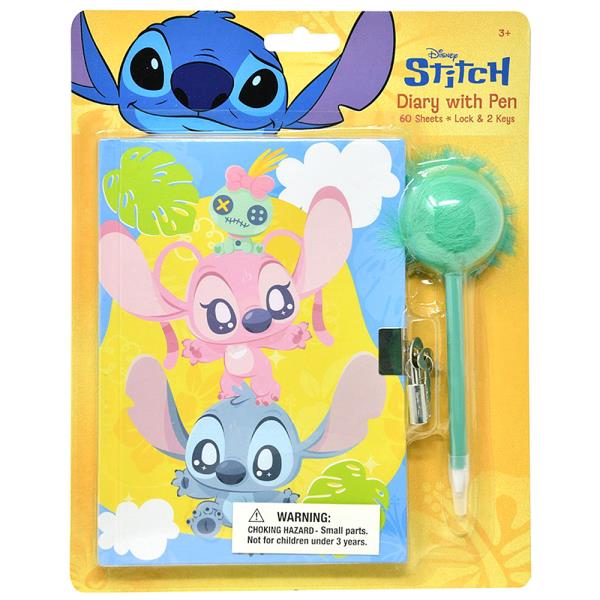 STITCH KAWAII DIARY WITH POM PEN