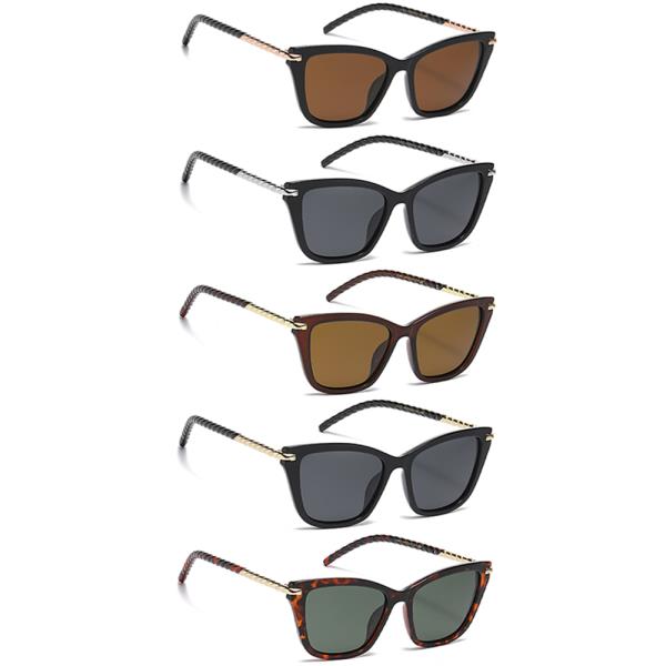 CAT EYED SQUARE SUNGLASSES 1DZ