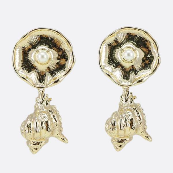 METAL DANGLE EARRING