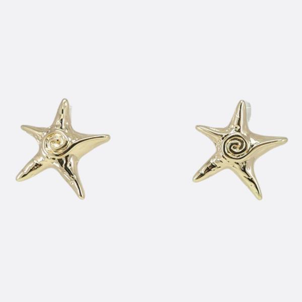 STARFISH METAL EARRING