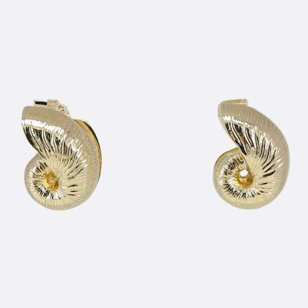 SEASHELL METAL EARRING