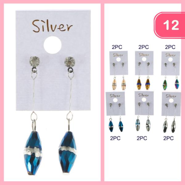 BEAD DROP DANGLE EARRING (12 UNITS)