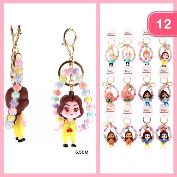 DOLL BEADED KEYCHAIN (12 UNITS)