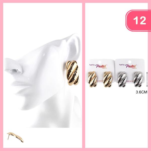 TWIST EARRING (12 UNITS)