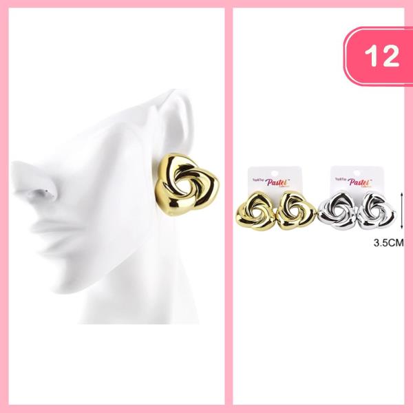 CHUNKY KNOT EARRING (12 UNITS)