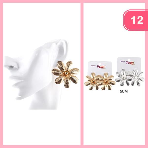 FLOWER EARRING (12 UNITS)