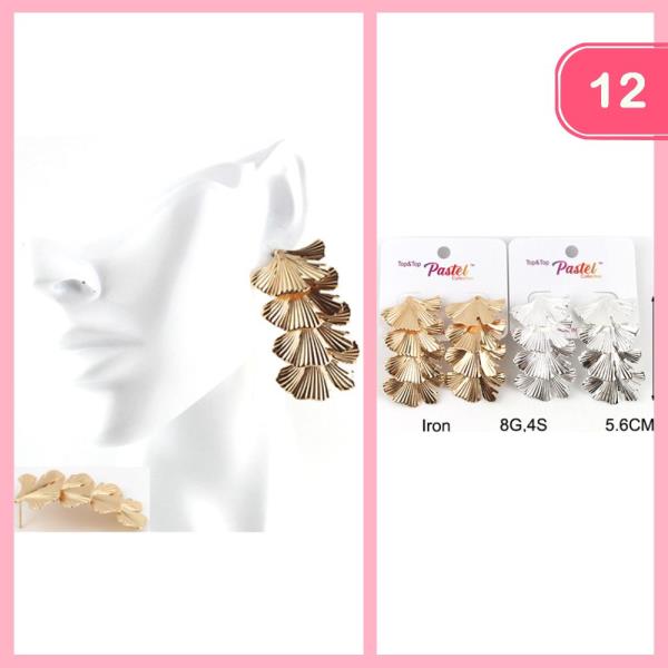 SHELL DANGLE EARRING (12 UNITS)