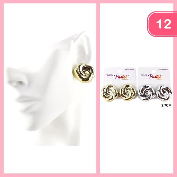 KNOT POST EARRING (12 UNITS)