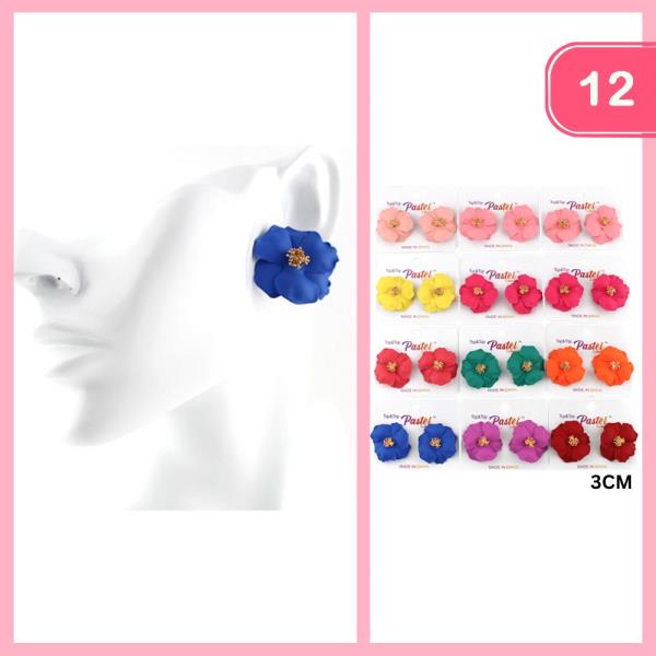 FLOWER POST EARRING (12 UNITS)