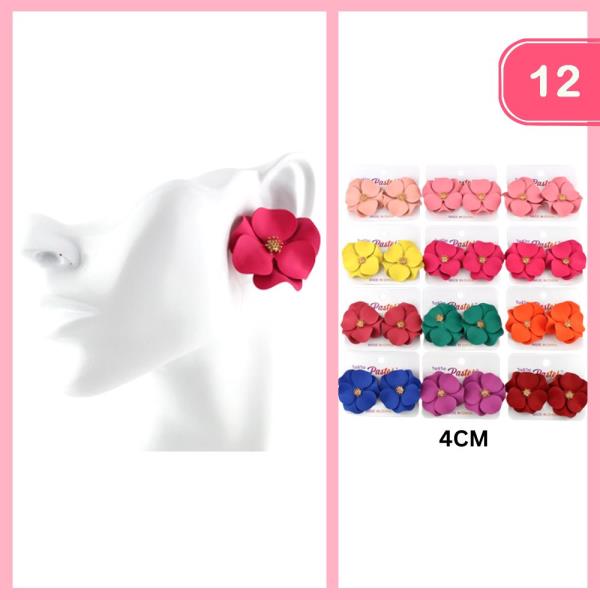 FLOWER POST EARRING (12 UNITS)
