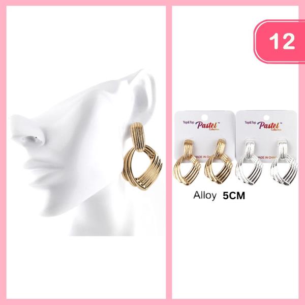 KNOT DANGLE EARRING (12 UNITS)