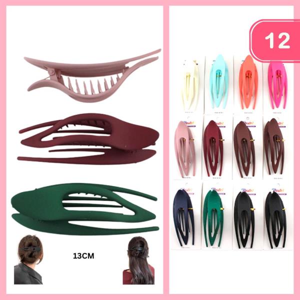 CLAW HAIR CLIP (12 UNITS)