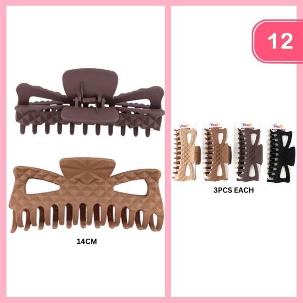 HAIR CLAW CLIP (12 UNITS)