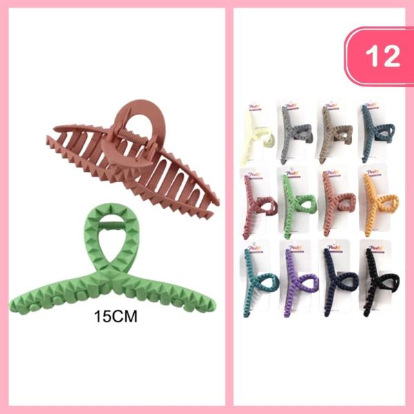 HAIR CLAW CLIP (12 UNITS)