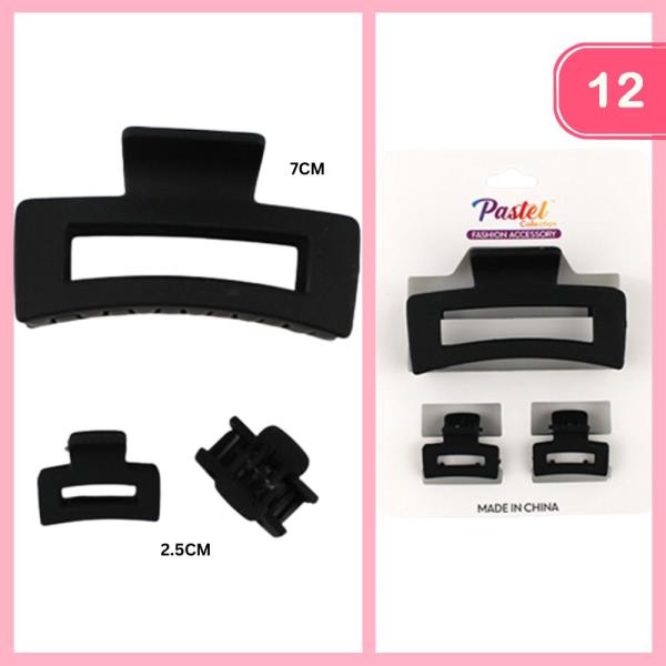 HAIR CLAW CLIP (12 UNITS)