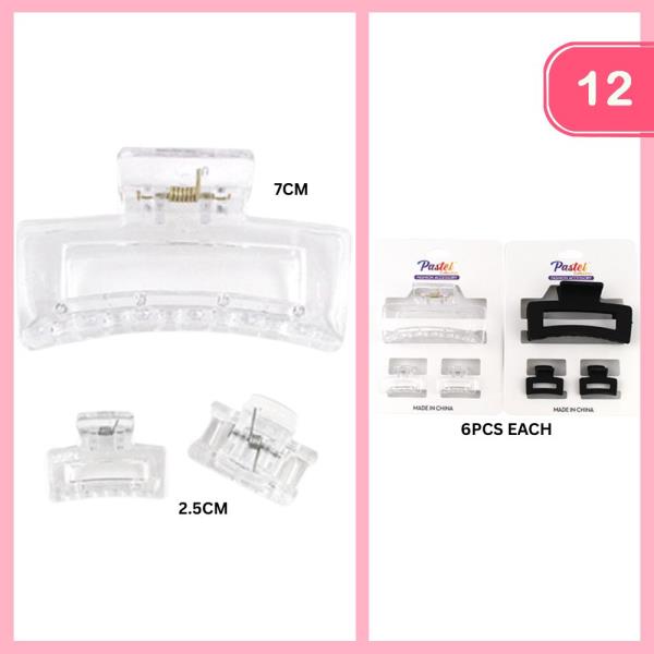 HAIR CLAW CLIP (12 UNITS)