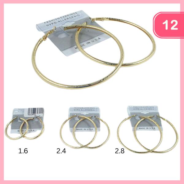 HOOP EARRING (12 UNITS)