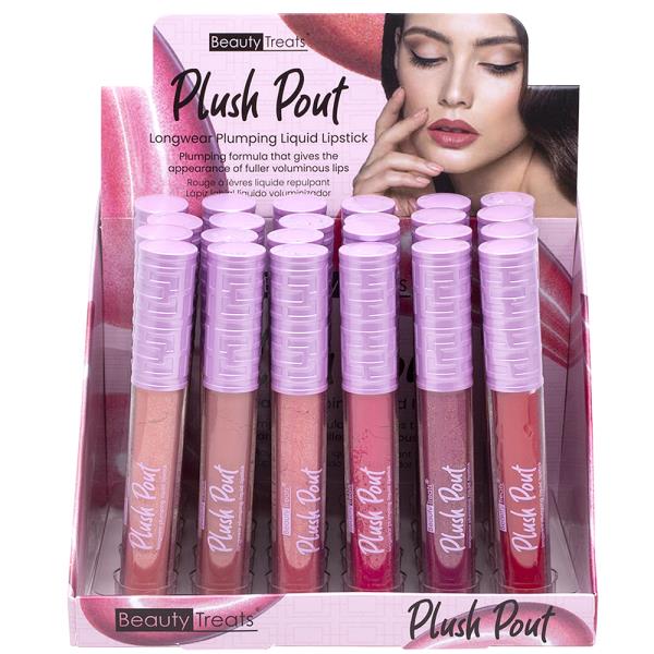 BEAUTY TREATS PLUSH POUT LONGWEAR PLUMPING LIQUID LIPSTICK (24 UNITS)