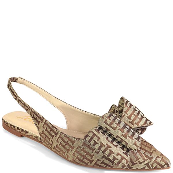 POINTY SLING FLAT W DOUBLE BOWS 12 PAIRS