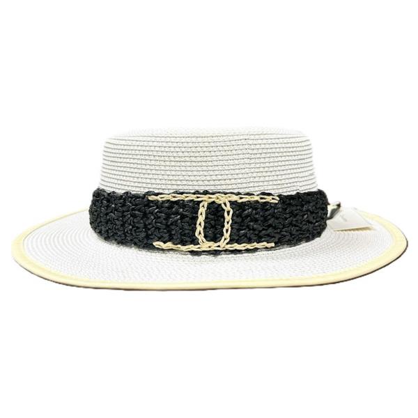 DOUBLE C BAND FLAT HEAD SUN HAT