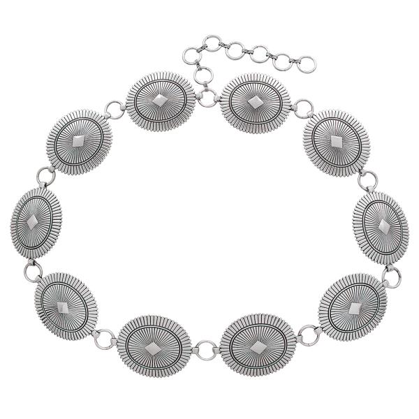 WESTERN STYLE METAL CHAIN BELT SM SIZE