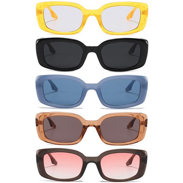 PLAIN COLOR SQUARE SUNGLASSES 1DZ