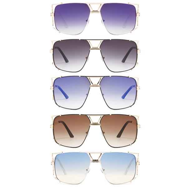 STYLISH OPEN SQUARE SUNGLASSES 1DZ