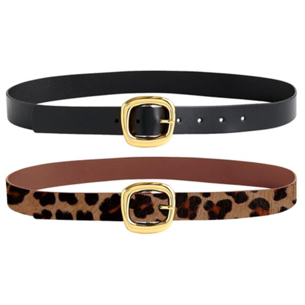IRREGULAR ORGNAIC SQUARE BUCKLE BELT