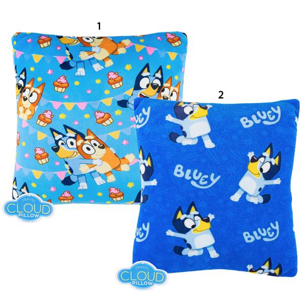 BLUEY TRAVEL CLOUD PILLOW SQUARE