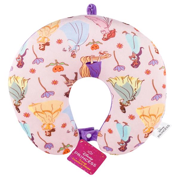 DISNEY PRINCESS TRAVEL COMFORT PILLOW PINK AND PURPLE