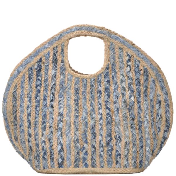 WOVEN DESIGN JUTE TOTE BAG