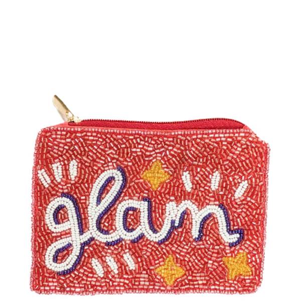 GLAM SEED BEAD COIN PURSE