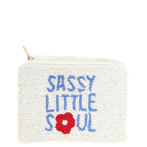 SEED BEAD SASSY LITTLE SOUL COIN PURSE BAG