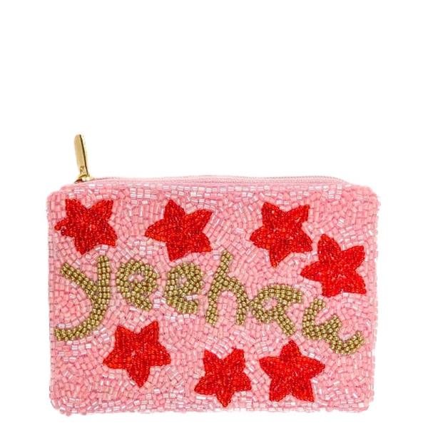 YEEHAW SEED BEAD COIN PURSE