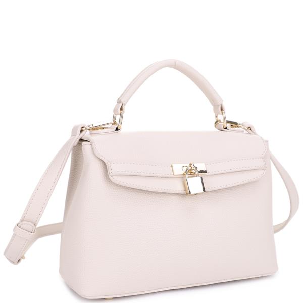 MODERN KEYLOCK DESIGN HANDLE SATCHEL BAG